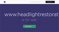 Desktop Screenshot of headlightrestoration.com